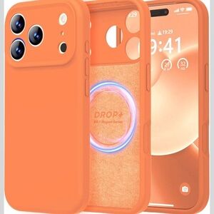 Orange Protective Phone Case Iphone 17 Pro Max New